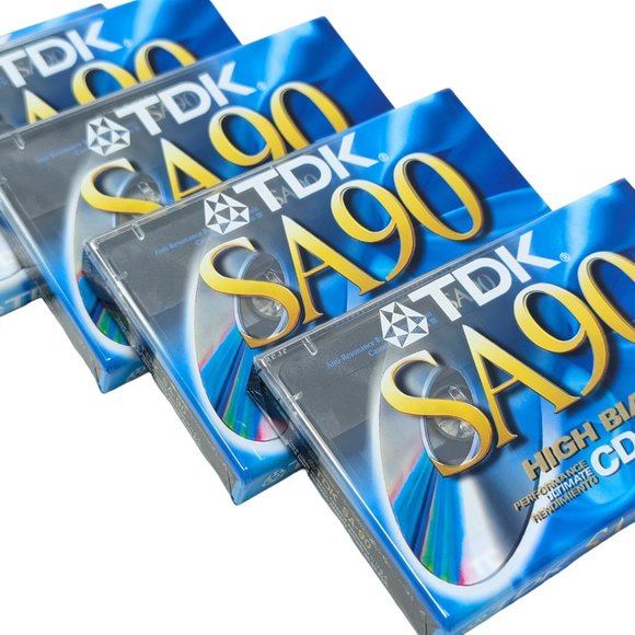 TDK Other - x5 Brand New in Package TDK SA90 High Bias Blank Cassette Tapes